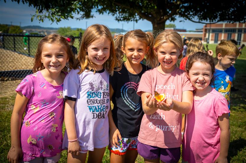 Longview Elementary students release butterflies